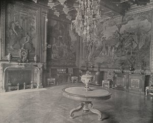 フォンテーヌブロー宮殿の応接室（モノクロ写真 作： French Photographer
