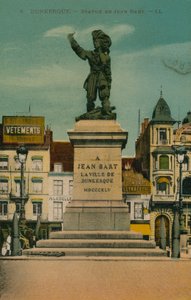 ダンケルク-ジャンバートの像。 1913年に送られたはがき。 作： French Photographer