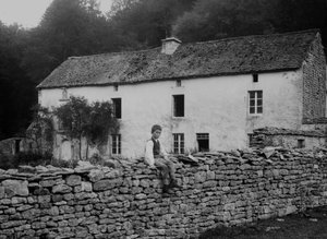 1880年頃のBourmont en Haute Marne周辺の農場。 作： French Photographer