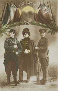 第一次世界大戦、同盟国フランス～ベルギー～イギリス、20世紀（写真） 作： French Photographer