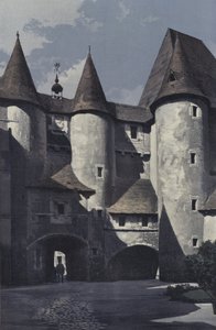 フジェールシュルビエヴル、シャトー、中庭のファサード 作： French Photographer