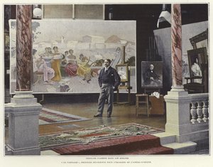 彼のワークショップでのフランソワ・フラメン 作： French Photographer