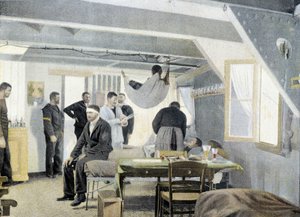 フランス海軍、19世紀後半。診療所での検査、医師の訪問 - Bibl. des Arts deco. 作： French Photographer