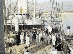 フランス海軍、19世紀後半。ウェイグメストレ、手紙の配布 - Bibl. des Arts deco. 作： French Photographer