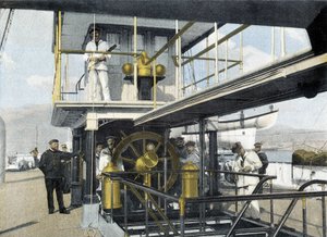 19世紀後半のフランス海軍：ナビゲーションバーの演習 - Bibl.des Arts Deco. 作： French Photographer
