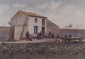作戦行動中のフランス歩兵（カラー写真