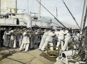 19世紀後半のフランス海軍：初期の司祭たち-Bibl.des Arts deco. 作： French Photographer