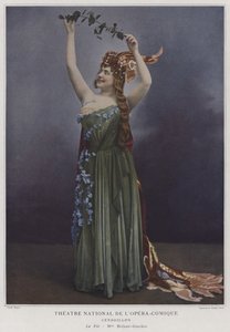 センドリヨンの妖精としてのジョーゼットブレジャングラビエール（カラー写真） 作： French Photographer