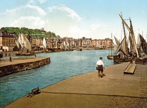 オンフルール港、フランス、1890〜1900年 作： French Photographer
