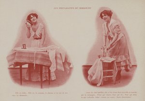 Petites Parisiennes（パリで働く若い女性たち）」のイラスト（モノクロ写真 作： French Photographer