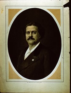 インプ。 Lemercier＆Co.の男性の肖像画（セピア写真） 作： French Photographer