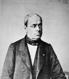 ジュール・デュピュイ（1804-66）1860年頃（モノクロ写真） 作： French Photographer