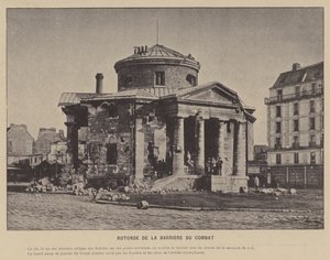 La Commune de Paris, Rotonde De La Barriere Du Combat (モノクロ写真) 作： French Photographer
