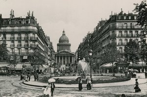 La Rue Soufflot et le Pantheon、The Soufflot Street and Pantheon（グラビア） 作： French Photographer