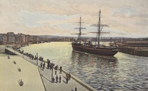 ルアーブル、港の汽船の入り口 作： French Photographer