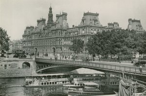 ルポンダルコレとオテルドヴィル、アルコレ橋、タウンホール（写真彫刻） 作： French Photographer