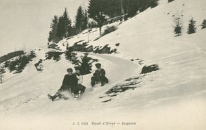 山の上のルガー（モノクロ写真