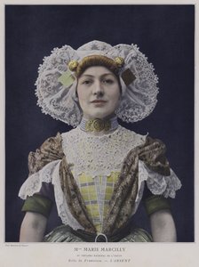 LAbsentのFranciscaとしてのMarie Marcilly（カラー写真） 作： French Photographer