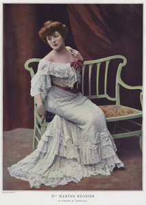 Marthe Regnier、フランスの女優（カラー写真）