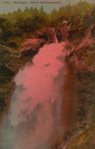 マイリンゲン-アッパーライヘンバッハの滝。 1913年に送られたはがき。 作： French Photographer