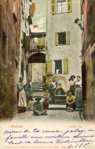 マントン、フランス、オールドストリート 作： French Photographer