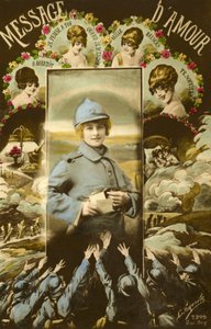 兵士への愛のメッセージ（カラー写真） 作： French Photographer