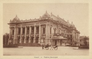 市立劇場、ハノイ、フランス領インドシナ 作： French Photographer