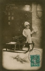 1913年に送信された年賀状 作： French Photographer