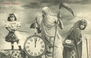 父の日年賀状（白黒写真） 作： French Photographer