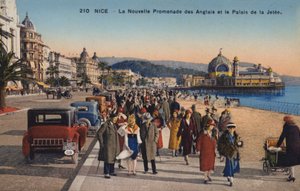 ニース、新しいプロムナードデザングレ、パレデラジェティー 作： French Photographer