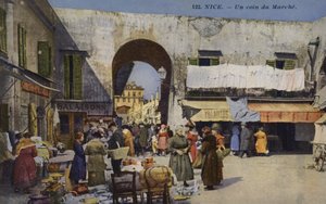 ニース、市場の一角 作： French Photographer