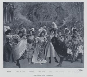 レヴューの舞台で!(モノクロ写真) 作： French Photographer