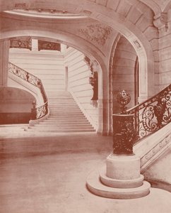 パリの様子ソルボンヌ大学のエスカレーター（モノクロ写真 作： French Photographer