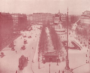 パリ：レピュブリック広場（モノクロ写真 作： French Photographer