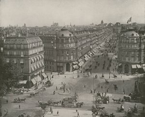 パリ。オペラ座通りの眺め（モノクロ写真 作： French Photographer