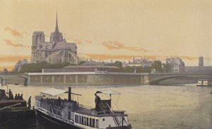 パリ、シテ島のEポイントのビュー 作： French Photographer
