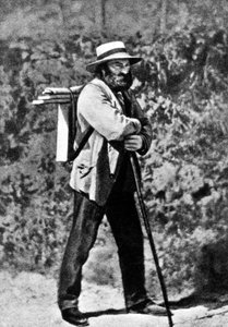 Paul Cezanne in Auvers-sur-Oise, c.1873 (bw/photo) 作： French Photographer