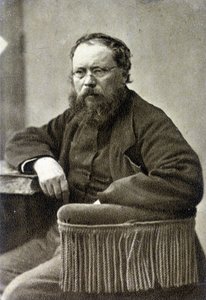 ピエール・ジョセフ・プルドン（1809～1865）。フランスの社会主義理論家で、アナーキズムの先駆者。 作： French Photographer