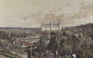 Pierrefonds、岩から撮影した一般的なビュー 作： French Photographer