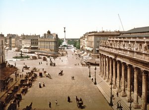 コメディ広場、ボルドー、1890〜1900年 作： French Photographer