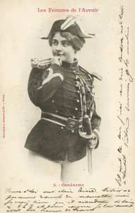 警官、未来の女 作： French Photographer
