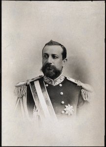 モナコ王子のモナコ（1848〜1922年）のアルバート1世の肖像画。 作： French Photographer