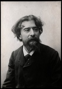 フランスの小説家、アルフォンスドーデ（1840〜1897年）の肖像。 作： French Photographer