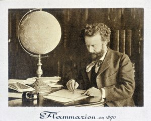 フランスの天文学者、カミーユ・フランマリオン（1842 - 1925）の肖像 - 写真 作： French Photographer