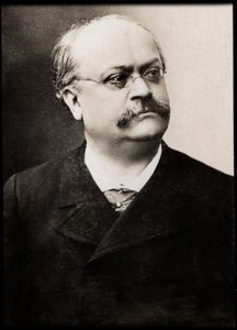 フランスの音楽作曲家、シャルルルコック（1832-1918）の肖像。 作： French Photographer