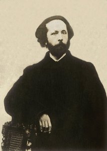 フランスの作曲家、エドゥアール・ラロ（1823-1892）の肖像。写真、19世紀後半、パリ