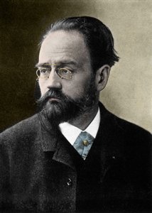 エミール・ゾラ（1840-1902）フランスの作家の肖像。 作： French Photographer