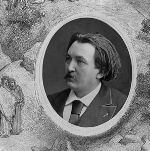 ギュスターヴ・ドーア（1832-83）の肖像（モノクロ写真）（202837のディテール 作： French Photographer