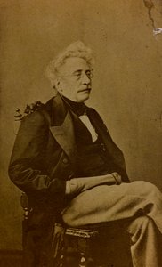 イポリット・ベランジェ（フランスの画家・石版画家）の肖像；carte de visite（モノクロ写真 作： French Photographer