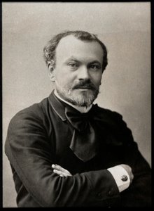 フランスの評論家であり劇作家であるジュール・ルマイトル（1853-1914）の肖像。 作： French Photographer